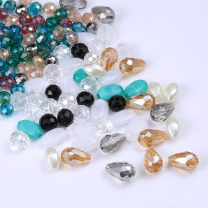 Acrylic Bead Pearl & Crystal Jewelry Making Set