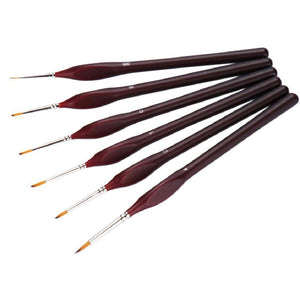 Extra Fine PAINT BRUSHES, 6Pcs/Set Paint By Numbers Brushes