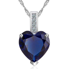 Load image into Gallery viewer, Dovolov Titanic Heart of the Ocean Necklaces, Romantic CZ Chain Pendant Necklaces
