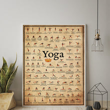 Load image into Gallery viewer, Home Exercise Gym Yoga Ashtanga Chart with Poses, Wall Decor