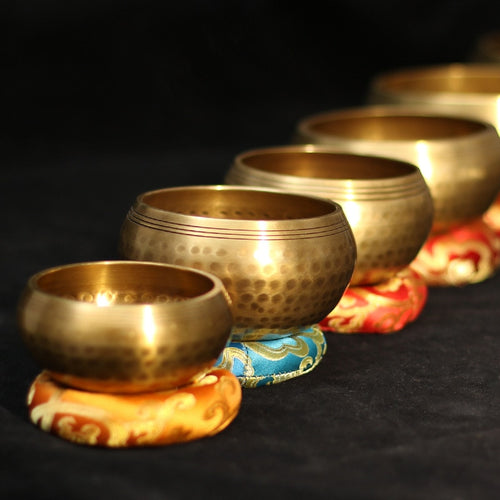 Nepal handmade Tibet Buddha sound bowl, Yoga Meditation Chanting Bowl Brass Chime Handicraft music therapy