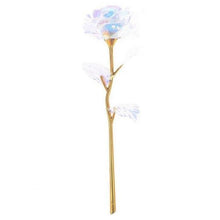 Load image into Gallery viewer, Rose Immortal Bouquet Gold Foil LED Flower