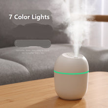 Load image into Gallery viewer, 220ML Mini Ultrasonic Air Humidifier Aroma Essential Oil Diffuser, For Home Car USB Fogger Mist Maker with LED Night Lamp