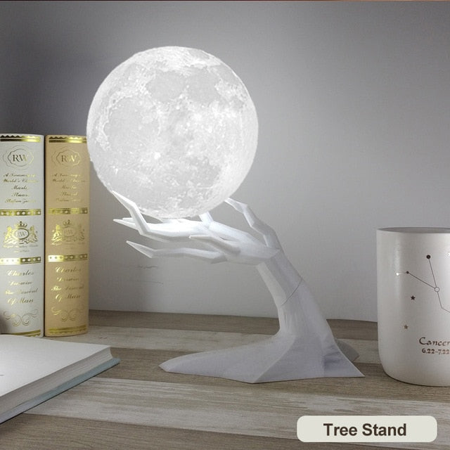 MOON SHAPED Air Humidifier Aroma ESSENTIAL OIL AROMA DIFFUSER For Home,   Moon Light USB Aromatherapy Diffuser 880ml