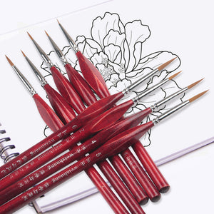 Extra Fine PAINT BRUSHES, 6Pcs/Set Paint By Numbers Brushes