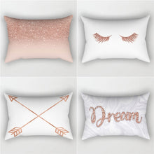 Load image into Gallery viewer, Rose Gold Pink Cushion Cover Square Pillowcase Home Decoration(30cm * 50cm)