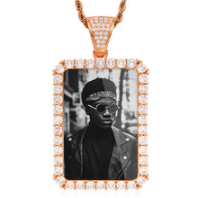 Load image into Gallery viewer, Custom Made Photo Square Medallion Necklace