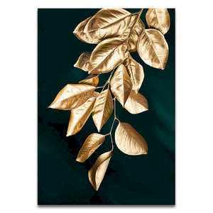Digital Paint Golden Leaf Painting, Multiple Designs!