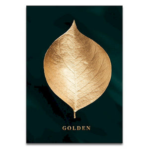 Digital Paint Golden Leaf Painting, Multiple Designs!
