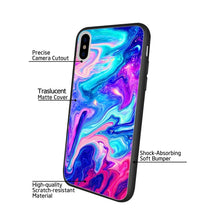 Load image into Gallery viewer, purple and blue mixture colorful painting matte feeling hard phone case for iPhone 5 5s se 6 6s 6plus 6s plus 7 7plus 8 8plus X