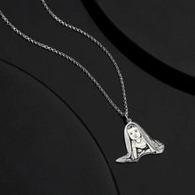 Load image into Gallery viewer, Custom Silver ENGRAVED PHOTO NECKLACE