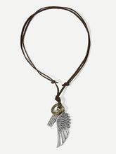 Load image into Gallery viewer, Men Wing Pendant Necklace