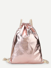 Load image into Gallery viewer, Glitter Drawstring PU Backpack