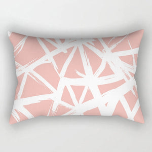 Rose Gold Pink Cushion Cover Square Pillowcase Home Decoration(30cm * 50cm)