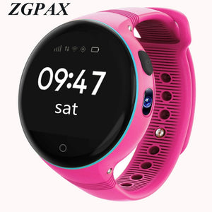 Children Smart Watch IP54 Waterproof 1.22" IPS Round screen Android Wristwatch Zero-distance Positioning Kids Watch