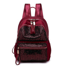 Load image into Gallery viewer, GLITTER BACKPACK, women&#39;s backpack with sequins