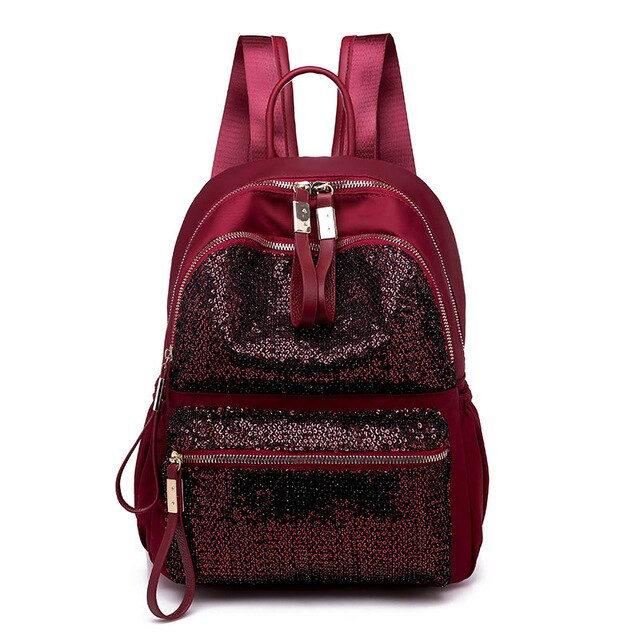 GLITTER BACKPACK, women's backpack with sequins