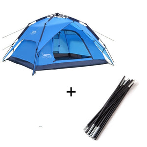 Automatic Tent 3-4 Person Camping Tent, Easy Instant Setup Portable for Sun Shelter, Travelling, Hiking