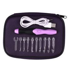 Load image into Gallery viewer, LED Light Up Knitting Needle, Crochet Hook Light With Bag Knitting Tool Kit