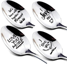 Load image into Gallery viewer, Romantic Stainless Steel Spoon, Engraved Love Message!