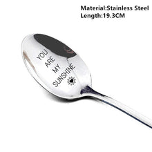 Load image into Gallery viewer, Romantic Stainless Steel Spoon, Engraved Love Message!