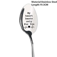 Load image into Gallery viewer, Romantic Stainless Steel Spoon, Engraved Love Message!