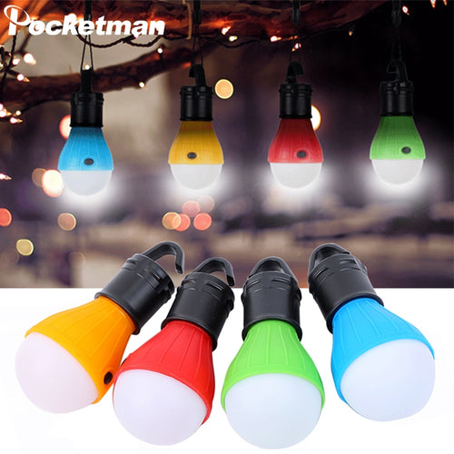 Portable LED Lamp Bulb Camping Light Emergency Light with Hanging Hook Tent Light Camping Lantern Waterproof