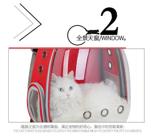 Cat bag, SPACE BUBBLE STYLE Breathable, Portable Pet Carrier & Travel Backpack!