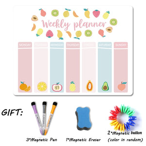 Magnetic Weekly Monthly Planner Calendar, Magnets Dry Erase Markers Whiteboard