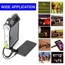 Load image into Gallery viewer, Portable 6V Rechargeable Solar Panel Power Storage Generator System USB Charger With Lamp, Solar Energy System Kit