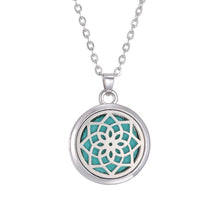 Load image into Gallery viewer, Tree of Life Aromatherapy Necklace Perfume Essential Oil Diffuser Open Stainless Steel, Locket Pendant