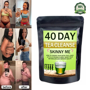 Mulittea 40 Days Herbal Detox Tea-bag Drink, Reduced Belly Bloating, Slimming Heathy Weight Loss Product