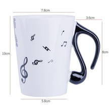 Load image into Gallery viewer, piano keyboard design coffee cup